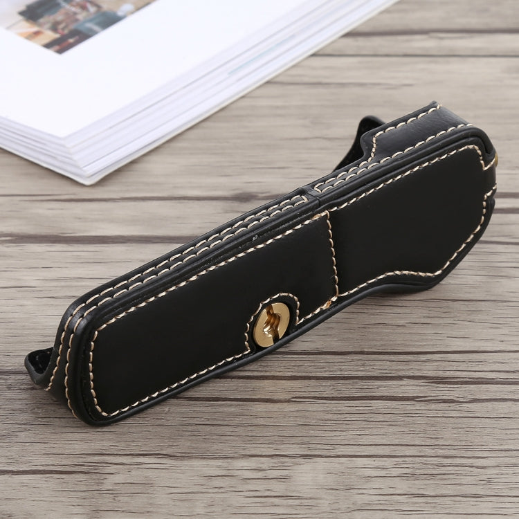 1/4 นิ้วด้ายหนัง PU กล้อง Half Case Base สำหรับ Olympus EM5 / EM5 Mark II, For Olympus EM5