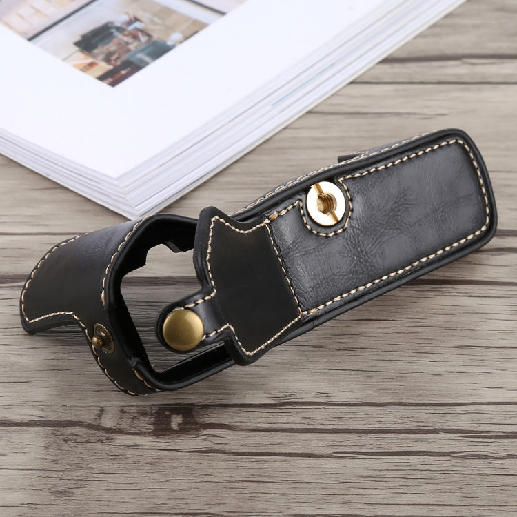 1/4 นิ้วด้ายหนัง PU กล้อง Half Case Base สำหรับ Olympus EM5 / EM5 Mark II, For Olympus EM5