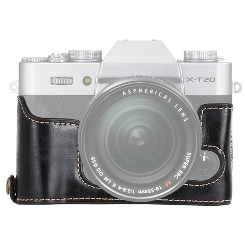 1/4 นิ้วกระทู้กล้องหนัง PU ครึ่งกรณีฐานสำหรับ FUJIFILM X-T10 / X-T20, For FUJIFILM XT10, For FUJIFILM  XT10