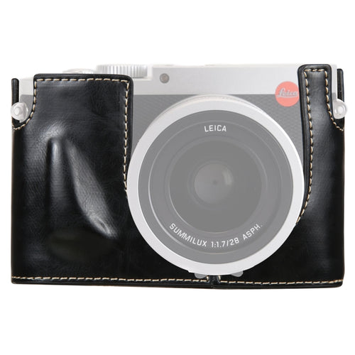 1/4 นิ้วด้ายกล้องหนัง PU ครึ่งเคสสำหรับ Leica Q (Typ 116), For Leica Q