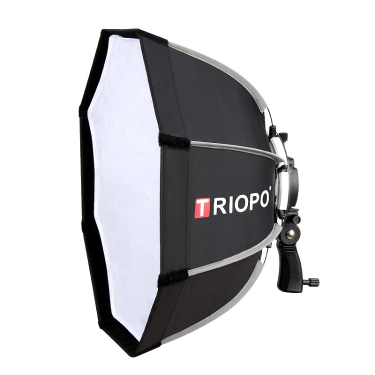 TRIOPO KS90 90 ซม.โดม Speedlite แฟลชแปดเหลี่ยม Parabolic Softbox Diffuser พร้อม Bracket Mount Handle สำหรับ Speedlite, KS90