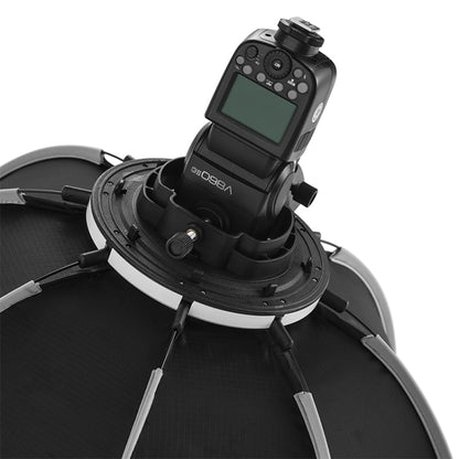 TRIOPO KS90 90 ซม.โดม Speedlite แฟลชแปดเหลี่ยม Parabolic Softbox Diffuser พร้อม Bracket Mount Handle สำหรับ Speedlite, KS90