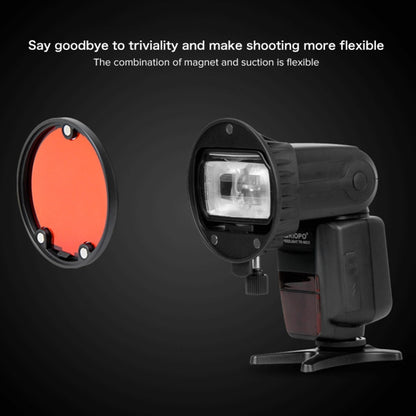 TRIOPO TR-08 แฟลช Speedlite แม่เหล็กรังผึ้งชุดซอฟต์บ็อกซ์พร้อมฟิลเตอร์สีแม่เหล็ก 4 ชิ้น, TR-08