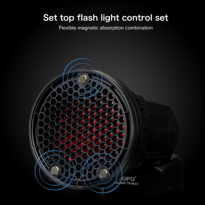 TRIOPO TR-08 แฟลช Speedlite แม่เหล็กรังผึ้งชุดซอฟต์บ็อกซ์พร้อมฟิลเตอร์สีแม่เหล็ก 4 ชิ้น, TR-08