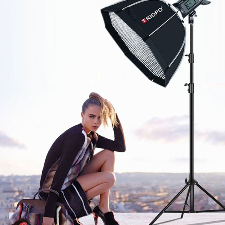 TRIOPO S65 เส้นผ่านศูนย์กลาง 65 ซม.ตารางรังผึ้งแปดเหลี่ยม Softbox Reflector Diffuser สำหรับสตูดิโอแฟลช Speedlite Softbox, Diameter 65cm