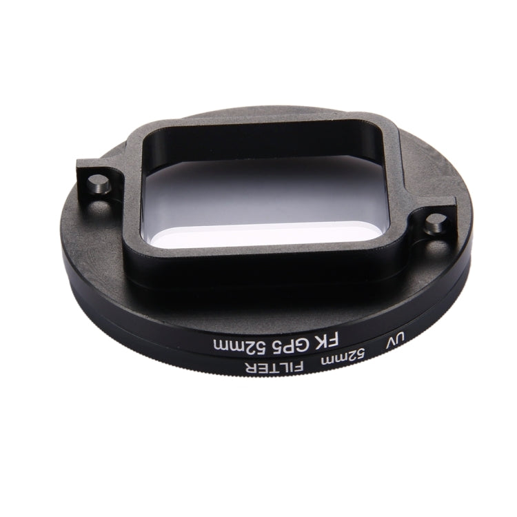 ตัวกรองเลนส์ UV แบบวงกลมขนาด 52 มม. 3 ใน 1 พร้อมฝาปิดสำหรับ GoPro HERO7 Black / 6 /5, 52mm UV Lens