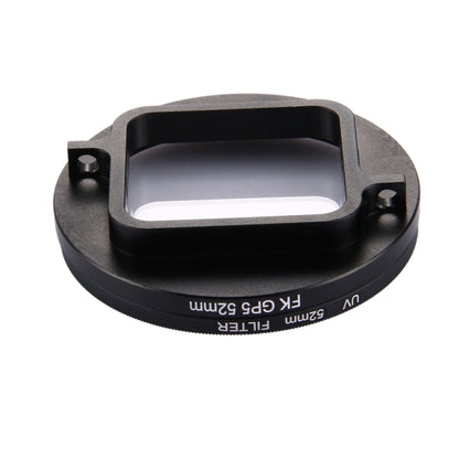 ตัวกรองเลนส์ UV แบบวงกลมขนาด 52 มม. 3 ใน 1 พร้อมฝาปิดสำหรับ GoPro HERO7 Black / 6 /5, 52mm UV Lens