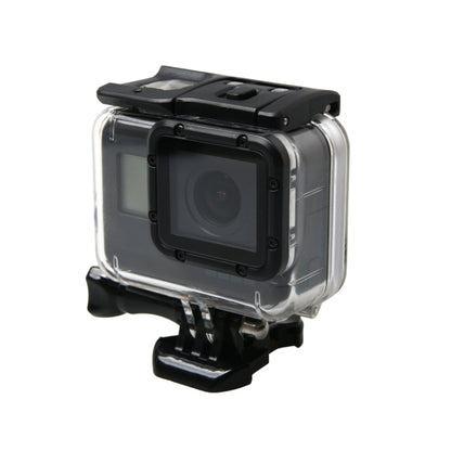 สำหรับ GoPro HERO6 / 5 กล่องป้องกันที่อยู่อาศัยกันน้ำ + ฝาหลังกลวงพร้อมหัวเข็มขัดและสกรูพื้นฐาน, Waterproof Housing