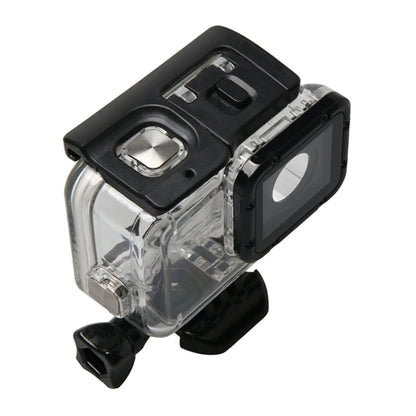 สำหรับ GoPro HERO6 / 5 กล่องป้องกันที่อยู่อาศัยกันน้ำ + ฝาหลังกลวงพร้อมหัวเข็มขัดและสกรูพื้นฐาน, Waterproof Housing