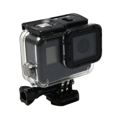 สำหรับ GoPro HERO6 / 5 กล่องป้องกันที่อยู่อาศัยกันน้ำ + ฝาหลังกลวงพร้อมหัวเข็มขัดและสกรูพื้นฐาน, Waterproof Housing