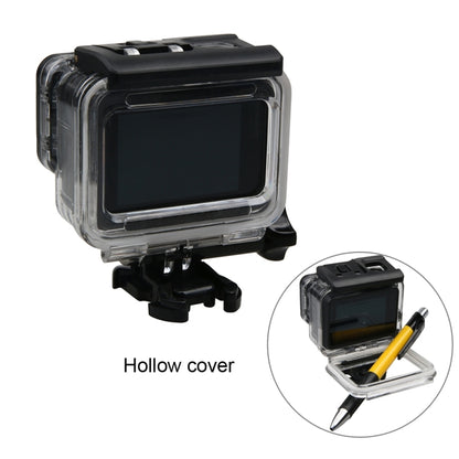 สำหรับ GoPro HERO6 / 5 กล่องป้องกันที่อยู่อาศัยกันน้ำ + ฝาหลังกลวงพร้อมหัวเข็มขัดและสกรูพื้นฐาน, Waterproof Housing