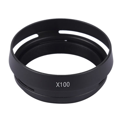 เลนส์ฮูดแบบมีรูระบายอากาศโลหะ 49 มม. สำหรับ Fujifilm X100, LA-49 X100 (Black), LA-49 X100 (Silver)