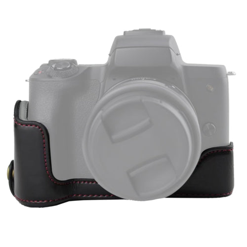 1/4 นิ้วด้ายหนัง PU กล้อง ฐานครึ่งเคสสำหรับ Canon EOS M50 / M50 Mark II, For Canon EOS M50