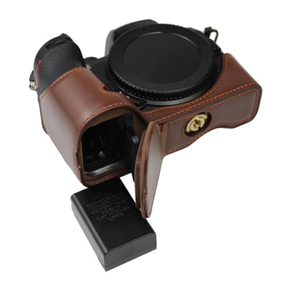 1/4 นิ้วด้ายหนัง PU กล้อง ฐานครึ่งเคสสำหรับ Nikon Z50, For Nikon Z50