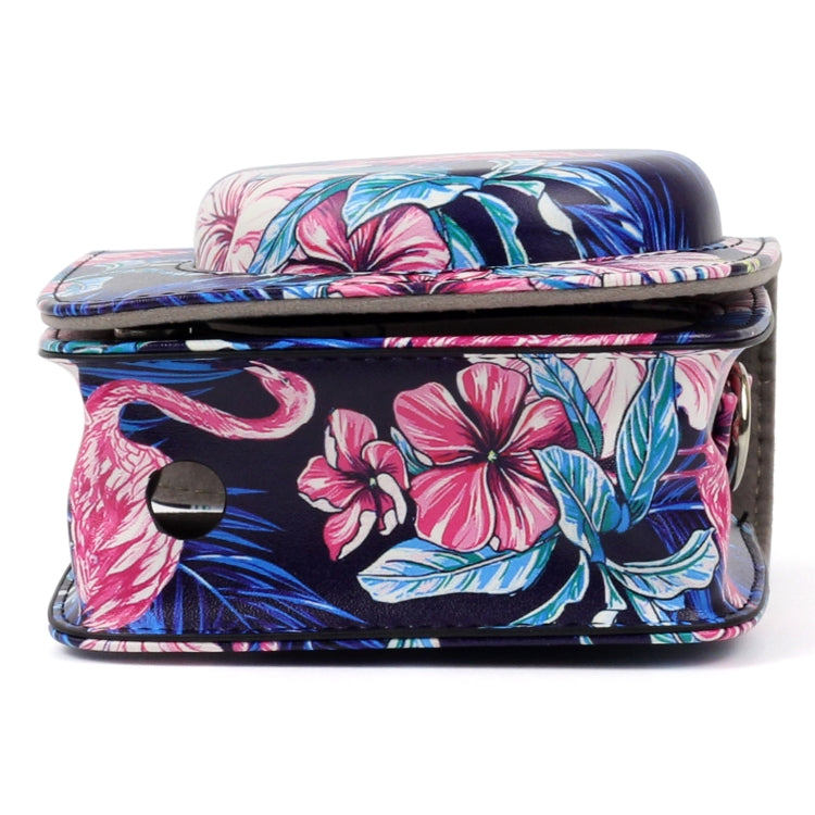 Flamingo รูปแบบ PU หนังป้องกันกระเป๋ากล้องสำหรับ FUJIFILM Instax Mini90 กล้อง, Flamingo