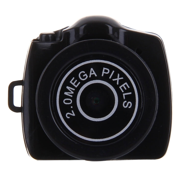 Y2000 HD กีฬากลางแจ้ง Ultra-Mini DV Pocket กล้องบันทึกวิดีโอดิจิตอลกล้องวิดีโอรองรับการ์ด Micro SD / TF สูงสุด 32GB (สีดำ), Y2000