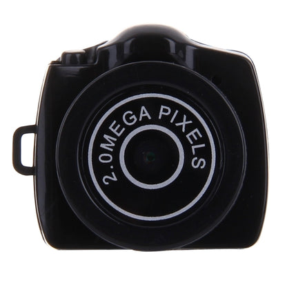 Y2000 HD กีฬากลางแจ้ง Ultra-Mini DV Pocket กล้องบันทึกวิดีโอดิจิตอลกล้องวิดีโอรองรับการ์ด Micro SD / TF สูงสุด 32GB (สีดำ), Y2000