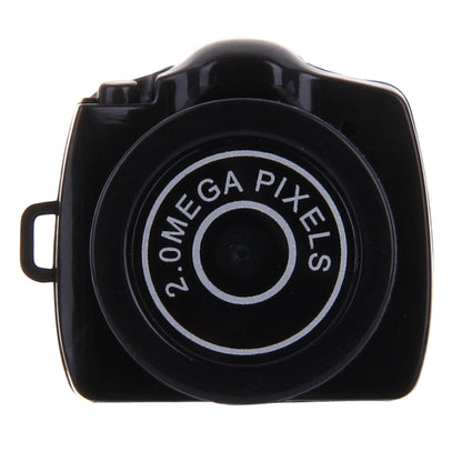 Y2000 HD กีฬากลางแจ้ง Ultra-Mini DV Pocket กล้องบันทึกวิดีโอดิจิตอลกล้องวิดีโอรองรับการ์ด Micro SD / TF สูงสุด 32GB (สีดำ), Y2000