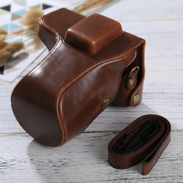 กระเป๋าใส่กล้องหนัง PU แบบเต็มตัวพร้อมสายรัดสำหรับ Samsung NX300, For Samsung NX300