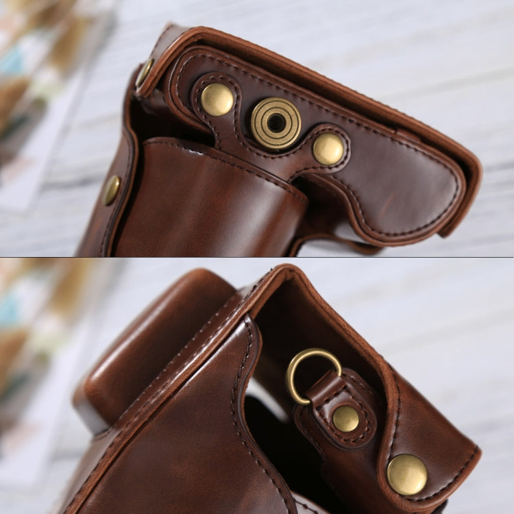 กระเป๋าใส่กล้องหนัง PU แบบเต็มตัวพร้อมสายรัดสำหรับ Samsung NX300, For Samsung NX300