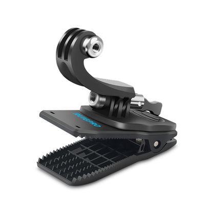 RUIGPRO การหมุน 360 องศากระเป๋าเป้สะพายหลัง J-Type Rec-Mounts คลิปหนีบ Mount พร้อมสกรูสำหรับ GoPro HERO9 Black / HERO8 Black / HERO7 / 6/5, DJI Osmo Action, Xiaoyi และกล้องแอ็คชั่นอื่น ๆ