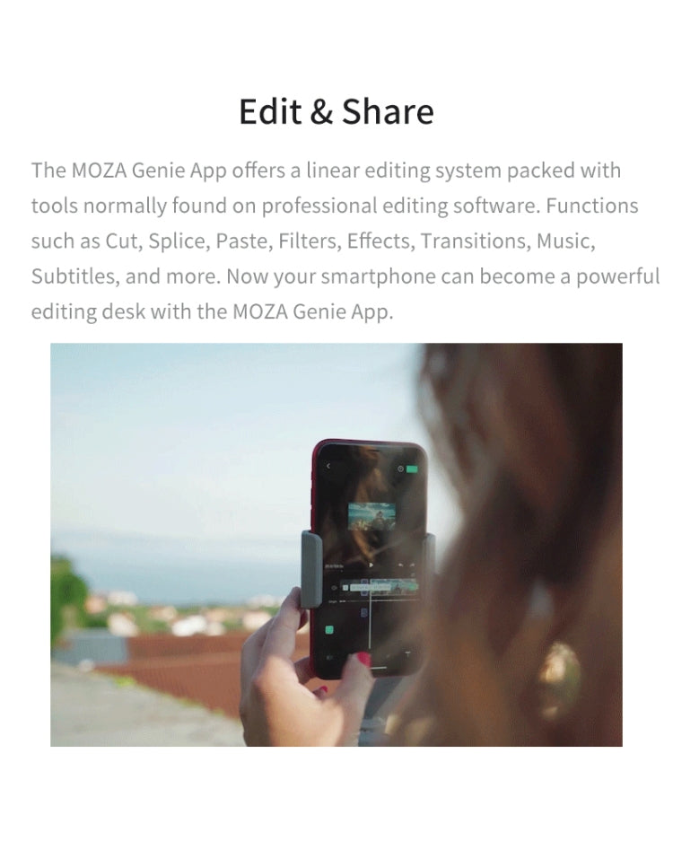 MOZA Mini MX 3 แกนแบบพับได้มือถือกิมบอลโคลงสำหรับกล้องแอคชั่นและสมาร์ทโฟน, Mini MX