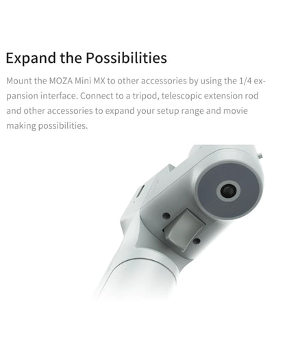 MOZA Mini MX 3 แกนแบบพับได้มือถือกิมบอลโคลงสำหรับกล้องแอคชั่นและสมาร์ทโฟน, Mini MX
