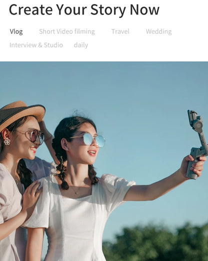 MOZA Mini MX 3 แกนแบบพับได้มือถือกิมบอลโคลงสำหรับกล้องแอคชั่นและสมาร์ทโฟน, Mini MX