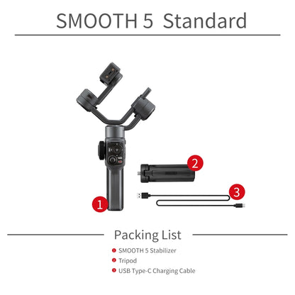 Smooth 5 3-Axis Smooth 5 โทรศัพท์กิมบอล โคลงมือถือ, Smooth 5