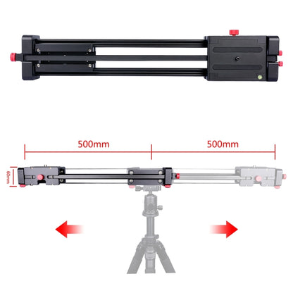 YELANGU YLG0109I 50 ซม./100 ซม. (ติดตั้งบนขาตั้งกล้อง) รางเลื่อนสำหรับกล้อง DSLR/SLR/กล้องวิดีโอ, 50cm / 100cm
