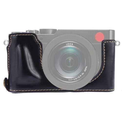 1/4 นิ้วด้ายหนัง PU กล้องครึ่งเคสสำหรับ Leica D'LUX TYP 109, For Leica D109, For Leica D901