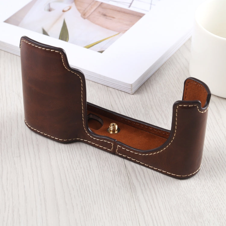 1/4 นิ้วด้ายกล้องหนัง PU ครึ่งเคสสำหรับ Leica TL (Typ 701), For Leica T701