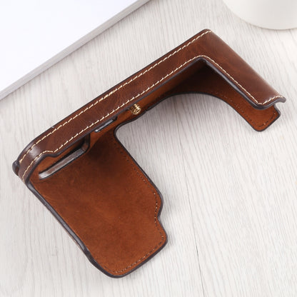 1/4 นิ้วด้ายกล้องหนัง PU ครึ่งเคสสำหรับ Leica TL (Typ 701), For Leica T701