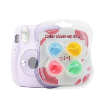 4 ชิ้น / เซ็ตเยลลี่สี่สีกรองกล้องสำหรับ Fujifilm Instax mini 11, 4-in-1 For FUJIFILM instax mini 11