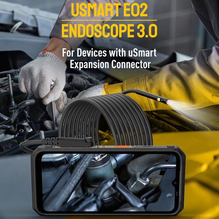 กล้องเอนโดสโคป E2 IP67 กล้องเอนโดสโคปดิจิตอลกันน้ำสำหรับ Ulefone Armor 9 / 9E / Power Armor 13 / 16 Pro / 18T / Armor Pad, uSmart E2