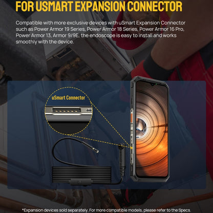 กล้องเอนโดสโคป E2 IP67 กล้องเอนโดสโคปดิจิตอลกันน้ำสำหรับ Ulefone Armor 9 / 9E / Power Armor 13 / 16 Pro / 18T / Armor Pad, uSmart E2