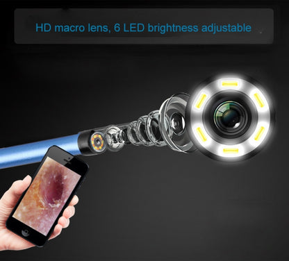 2 in 1 USB HD Visual Earwax เครื่องมือทำความสะอาดกล้องเอนโดสโคป Borescope พร้อมไฟ LED และ Wifi ความยาวสายเคเบิล: 2 ม.