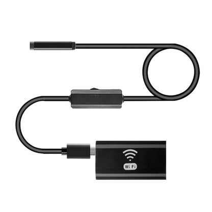 กล้องเอนโดสโคปโทรศัพท์มือถือ F99 HD, กล้องเอนโดสโคปแบบท่อกันน้ำ 8 มม., เวอร์ชัน Wifi, สายไฟแบบยืดหยุ่น, ความยาว: 1 ม., Length: 1m