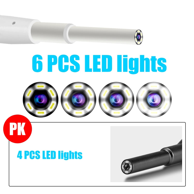 C01 จอแสดงผลขนาด 4.3 นิ้ว HD1080P กล้องส่องกล้อง Earspoon แบบมองเห็นพร้อมไฟ LED 6 ดวงเส้นผ่านศูนย์กลาง: 5.5 มม., C01 5.5mm