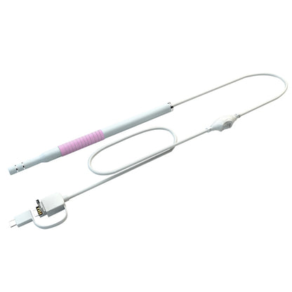 I98 1.3 ล้าน HD Visual Earwax เครื่องมือทำความสะอาด Borescope พร้อมไฟ LED 6 ดวง, เส้นผ่านศูนย์กลางเลนส์: 5.5 มม.