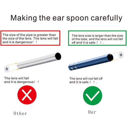 I98 1.3 ล้าน HD Visual Earwax เครื่องมือทำความสะอาด Borescope พร้อมไฟ LED 6 ดวง, เส้นผ่านศูนย์กลางเลนส์: 5.5 มม.