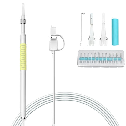 I98 1.3 ล้าน HD Visual Earwax เครื่องมือทำความสะอาด Borescope พร้อมไฟ LED 6 ดวง, เส้นผ่านศูนย์กลางเลนส์: 5.5 มม.