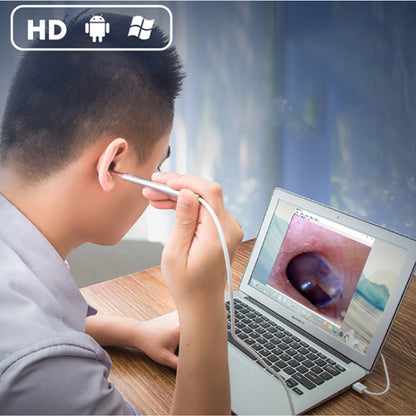 กล้องเอนโดสโคปส่องตรวจฟันจมูกแบบภาพ HD 1MP พร้อมไฟ LED 6 ดวง เส้นผ่านศูนย์กลางเลนส์: 4.3 มม