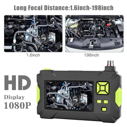 P30 5.5 มม. IP67 กันน้ำ 4.3 นิ้ว HD กล้องเอนโดสโคปแบบพกพาสายเคเบิลแข็งกล้องเอนโดสโคปอุตสาหกรรม, ความยาวสายเคเบิล: 5 ม., 5m, 5m (Blue)
