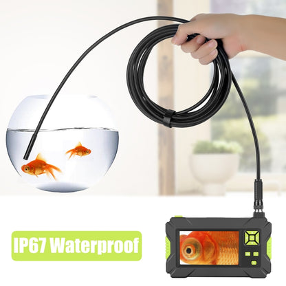 P30 5.5 มม. IP67 กันน้ำ 4.3 นิ้ว HD กล้องเอนโดสโคปแบบพกพาสายเคเบิลแข็งกล้องเอนโดสโคปอุตสาหกรรม, ความยาวสายเคเบิล: 10 ม., 10m, 10m (Blue)