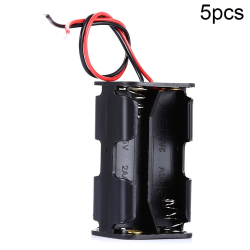 5 ชิ้น LandaTianrui LDTR-DJ002 6 โวลต์ 4 x AA แบตเตอรี่กรณีผู้ถือ 18 เซนติเมตรสำหรับ Arduino, 6V 4 x AA