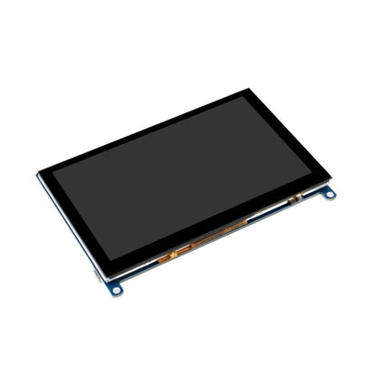 Waveshare 5 นิ้วรุ่น Slimmed-down 800 x 480 แผงกระจกแกร่งหน้าจอสัมผัสแบบ Capacitive LCD (H), 5 inch