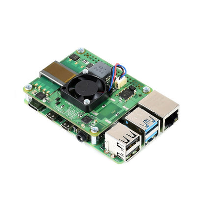 Waveshare Raspberry Pi PoE+ HAT บอร์ดขยายอีเธอร์เน็ตสำหรับ Raspberry Pi 3B+/4B