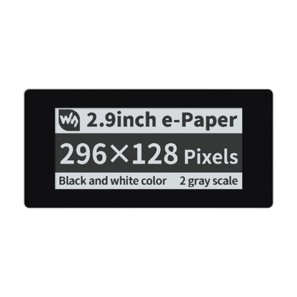 Waveshare 2.9 นิ้ว 296 x 128 พิกเซลโมดูล e-Paper สีดำ / ขาวแบบสัมผัสสำหรับ Raspberry Pi Pico, อินเทอร์เฟซ SPI, 20051