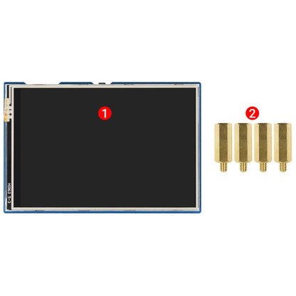 WAVESHARE 3.5 นิ้ว 65K สี 480 x 320 โมดูลแสดงผลแบบสัมผัสสำหรับ Raspberry Pi Pico, อินเทอร์เฟซ SPI, 3.5 inch